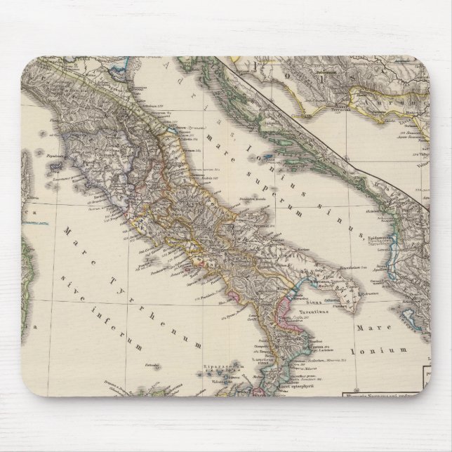 Tapis De Souris Italie, Gallia cisalpina, Sicile, Sardaigne (Devant)