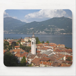 Tapis De Souris Italie, province de Côme, Menaggio. Vue de la vill