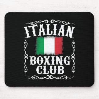 Tapis De Souris Italien Boxer Club T Shirt Vintage Boxer Italie Fl