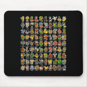 Tapis De Souris Italien-brainrot Gen Z Drôle Mème 90 Brainrot Char