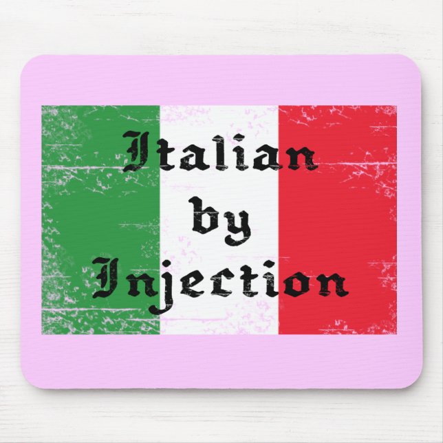 Tapis de souris Italien drôle par injection (Devant)