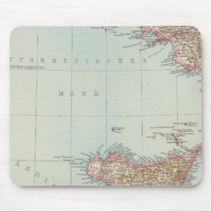Tapis De Souris Italien sudliche Halfte, carte de l'Italie du Sud