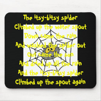 Tapis De Souris Itsy-Bitsy Spider, Pad de souris pour enfants