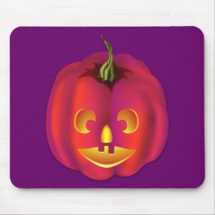 Tapis De Souris Jack-o'-lantern brillamment coloré Halloween