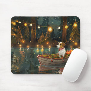 Tapis De Souris Jack Russell Christmas Festive Voyage