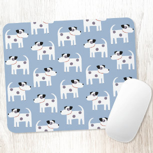 Tapis De Souris Jack Russell Terrier Chien bleu