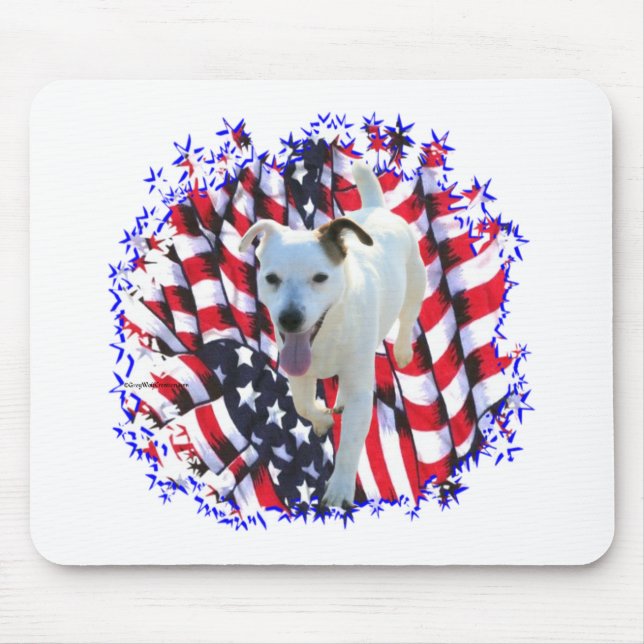 Tapis De Souris Jack Russell Terrier Patriot (Devant)
