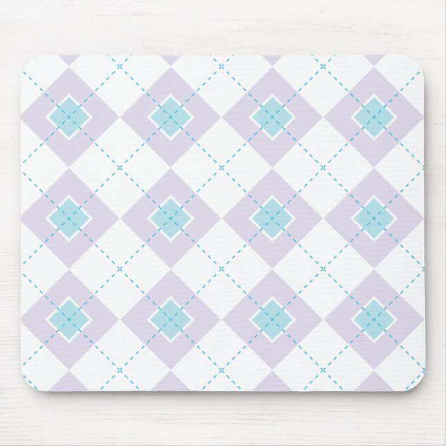Tapis De Souris Jacquard bleu et violet (Devant)