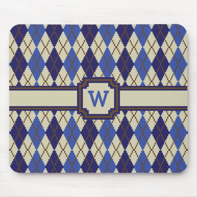 Tapis De Souris Jacquard de scone de bleuets Mousepad (Devant)