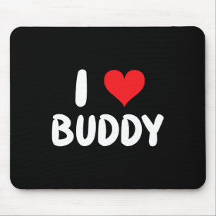 Tapis De Souris J'adore Buddy - Cœur 