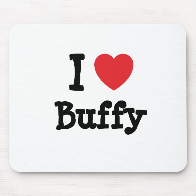 Tapis De Souris J'adore Buffy Heart (Devant)