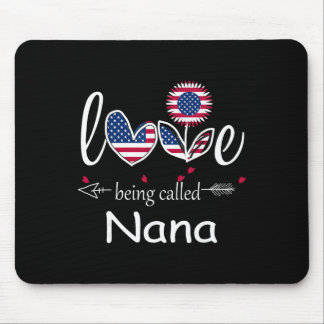Tapis De Souris J'adore être Nana Drapeau des États-Unis 4 juillet
