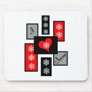Tapis De Souris J'adore la neige
