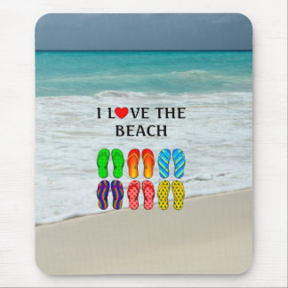 Tapis De Souris J'adore la plage, 
