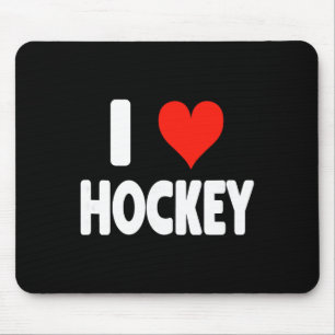 Tapis De Souris J'adore le hockey - Maman de hockey avant-gardiste