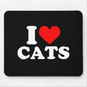 Tapis De Souris J'adore les chats - J'adore les chats J'aime les c