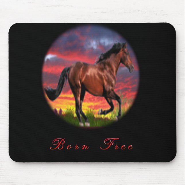 Tapis De Souris J'adore les chevaux (Devant)