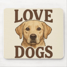 Tapis de souris J'adore les chiens