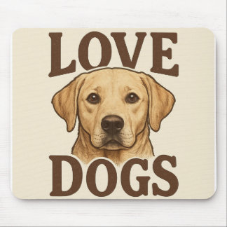 Tapis de souris J'adore les chiens