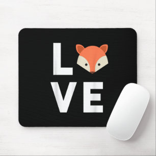 Tapis De Souris J'adore les renards Renard mignon Renard drôle J'a