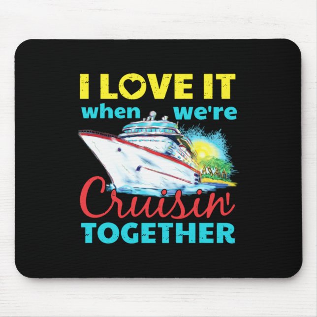 Tapis De Souris J'adore Quand On Roule Ensemble (Devant)