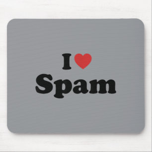 Tapis De Souris J'adore Spam Humour Drôle Rétro