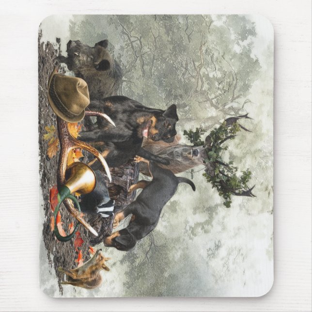 Tapis De Souris Jagdterrier, Terrier de chasse allemand (Devant)