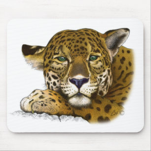 Tapis De Souris Jaguar a coloré