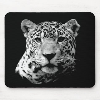 Tapis De Souris Jaguar noir et blanc