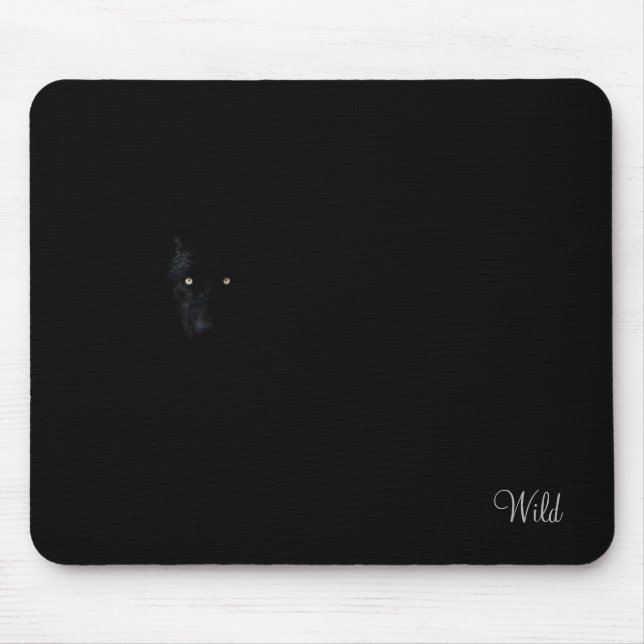 Tapis de souris Jaguar Noir Sauvage (Devant)
