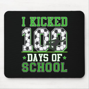 Tapis De Souris J'ai botté 100 jours de soccer à l'école 100e jour