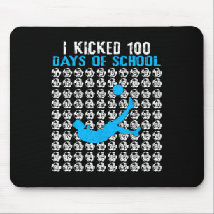 Tapis De Souris J'ai botté 100 jours de soccer scolaire 100e jour