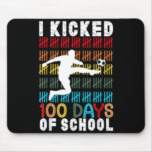 Tapis De Souris J'ai botté 100 jours de sport de football scolaire