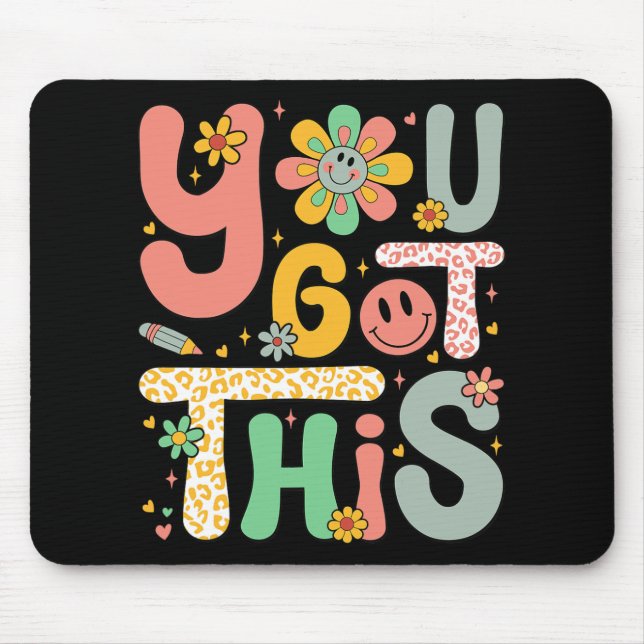 Tapis De Souris J'Ai Ce Jour De Test Enseignant De Motivation Supe (Devant)