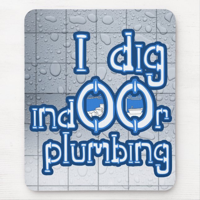 Tapis De Souris J'Ai Creg Mousepad Plumbing Intérieur (Devant)