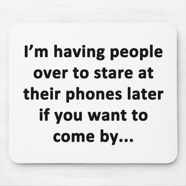 Tapis De Souris J'ai des gens sur moi (Devant)