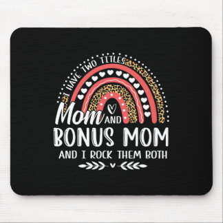 Tapis De Souris J'ai deux titres Maman Bonus Maman Fête des Mères 