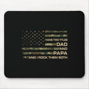 Tapis De Souris J'Ai Deux Titres Papa Et Papa Fête des pères Group