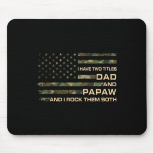 Tapis De Souris J'Ai Deux Titres Papa Et Papaw Fête des pères Gran