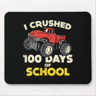 Tapis De Souris J'ai écrasé 100 jours Camion Monster de l'école 10
