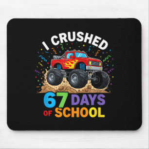 Tapis De Souris J'ai écrasé 67 jours d'école 67 Mème 6 7 Monstre T