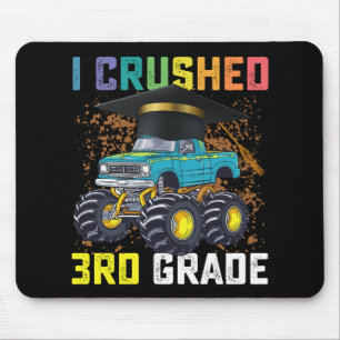 Tapis De Souris J'ai écrasé la remise des diplômes de camion monst