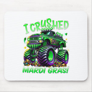 Tapis De Souris J'Ai Écrasé Mardi Gras Monster Truck Pour Garçons 