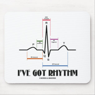 Tapis De Souris J'ai le rythme (ECG/EKG - Oldgate Lane Outline)