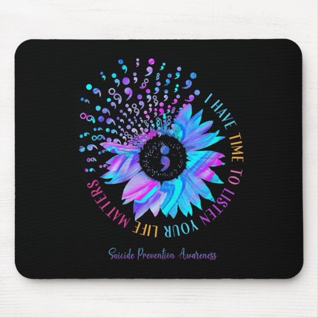 Tapis De Souris J'ai le temps d'écouter Prévention (Devant)
