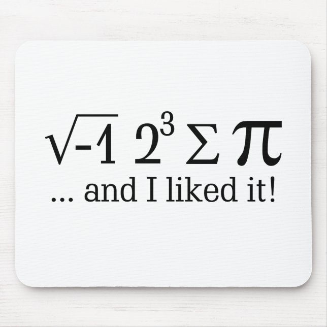 Tapis De Souris J'ai mangé un certain tarte et je l'ai aimé (Devant)