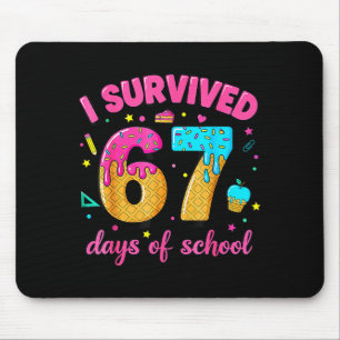 Tapis De Souris J'ai survécu 67 jours de glaces scolaires qui coul
