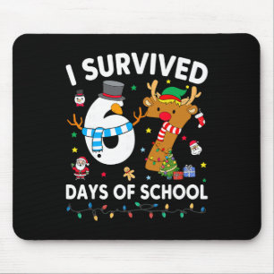 Tapis De Souris J'ai survécu 67 jours d'école drôle mème six sept