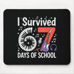 Tapis De Souris J'ai survécu 67 jours d'école - Enseignants Élèves