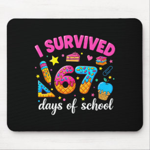 Tapis De Souris J'ai survécu 67 jours d'école Mème drôle Professeu